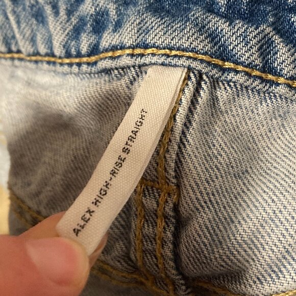 Rag & Bone Alex High Rise Straight Jean Lucy Wash Size 29 - Picture 7 of 10